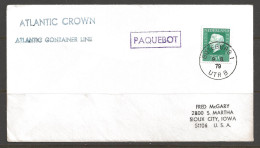 1979 Paquebot Cover, Netherlands Stamp Used In Goteborg, Sweden - Covers & Documents