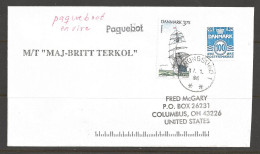 1996 Paquebot Cover, Denmark Stamps Used In Stenungsund, Sweden - Covers & Documents