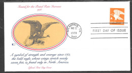 USA FDC Fleetwood Cachet, 1978 A Rate Increase Sheet Stamp - 1971-1980