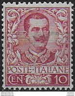 1901 Italia VE III 10c. Carminio Dc MNH Sassone N. 71 - Otros & Sin Clasificación