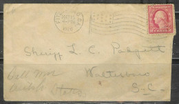 1920 Fitzgerald Georgia (March 15) Flag Cancel - Brieven En Documenten