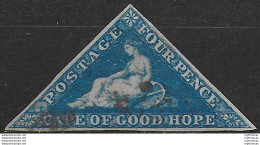 1853 Cape Of Good Hope 4d. Deep Blue Cancelled MNH SG N. 4 - Autres & Non Classés