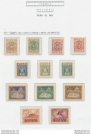 1919 POLONIA Del Nord, Serie Ordinaria N. 89/100 - Serie Di 12 Valori, Non Dentellati - MH* - Andere & Zonder Classificatie