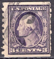 1911 3 Cents George Washington, Coil, Used (Scott #394) - Oblitérés