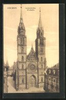 AK Nürnberg, Westseite Der Lorenzkirche  - Nürnberg