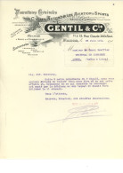 FACTURE Fournitures Pour Cycles Automobiles Aviation Sports GENTIL & Cie Rue Claude Vellefaux à PARIS - 1900 – 1949