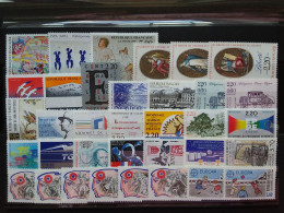 FRANCIA - 35 Valori Anno 1989 - Nuovi ** (-50% Sottofacciale) + Spese Postali - Unused Stamps