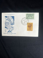 C) 1946. ARGENTINA. FDC. ARGENTINE AERONAUTICS EXHIBITION. DOUBLE STAMP. XF - Argentinien