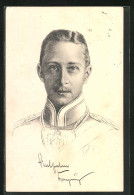 AK Kronprinz Wilhelm Von Preussen Als Junger Mann In Uniform  - Familias Reales