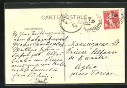 AK Tarbes, Mit Autograph Von Maria Del Pilar  - Otros & Sin Clasificación