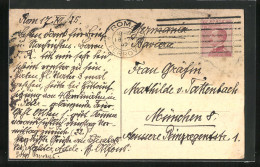 AK Rom, Autograph Von Prinz Alfons Von Bayern  - Altri & Non Classificati