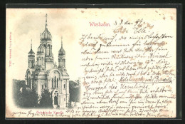 AK Wiesbaden, Griechische Kapelle  - Wiesbaden