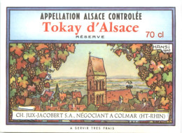 Weinetikett Tokay D Alsace Colmar - Colmar