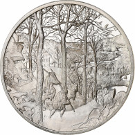 France, Médaille, Le Retour De La Chasse, Pieter Bruegel L'Ancien, Argent, SPL - Other & Unclassified