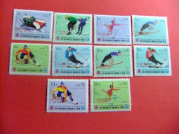 46 YEMEN 1968 /JUEGOS OLIMPICOS DE GRENOBLE/ YVERT 254 + PA 72 MNH Sobrecargados - Winter 1968: Grenoble