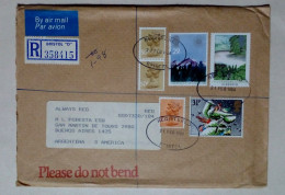 Grande-Bretagne - Enveloppe D'air Circulé Avec Divers Timbres (1984) - Oblitérés