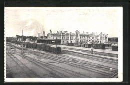 AK Brest-Litowsk, Bahnhof Mit Eisenbahn  - Russia