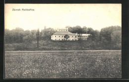 AK Ratiborice, Zamek, Feld Vor Dem Schloss  - Czech Republic