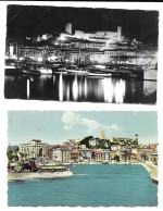 Cannes - 1958 & 1977 - Départ Pour Lérins + Le Suquet La Nuit # 10-20/22 - Cannes