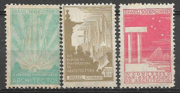 Brasil Brazil 1930 - 4º Congresso De Arquitetura - RHM C24-C26 - Neufs