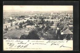 AK Tschaslau / Caslav, Marktplatz Aus Der Vogelschau  - Tchéquie