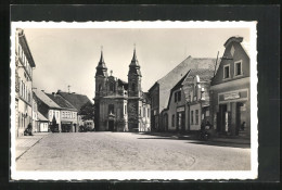 AK Rozmital Pod Tremsinem, Strassenpartie Mit Kirche  - Tchéquie