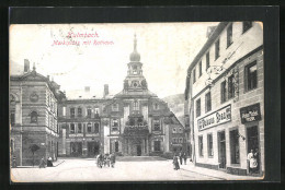 AK Kulmbach, Marktplatz Mit Gasthaus Weisses Ross Und Rathaus  - Kulmbach