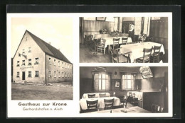 AK Gerhardshofen A. Aisch, Gasthaus Zur Krone, Innenansicht  - Autres & Non Classés