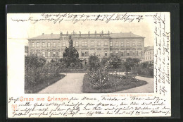 AK Erlangen, Schloss Vom Schlossgarten Aus  - Erlangen