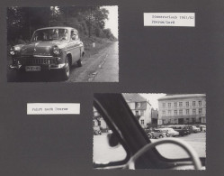 Fotoalbum 1960-1962 Mit 104 Fotografien, Ansicht Wieck, DDR Bürger Aus Berlin Mit Auto Moskwitsch 402 Beim FKK-Urlaub  - Albums & Verzamelingen