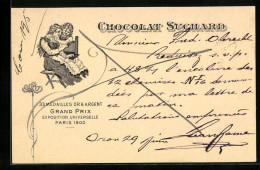 AK Reklame Chocolat Suchard, Grand Prix Paris 1900, Mutterglück, Ganzsache  - Cultures