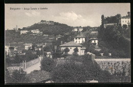 Cartolina Bergamo, Borgo Canale E Castello  - Bergamo