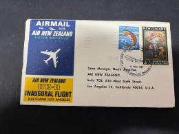 24-5-2024 (6 Z 9) New Zealand Older FDC - (posted To USA) 1965 - (with Special 1st Flight Postmark To Los Angeles) - FDC