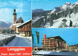 73978385 Lenggries Ansicht Mit Kirche Hotel Wintersportplatz Alpen Austragungsor - Lenggries