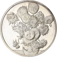 France, Médaille, Les Tournesols, 1888, Vincent Van Gogh, Argent, SPL - Andere & Zonder Classificatie