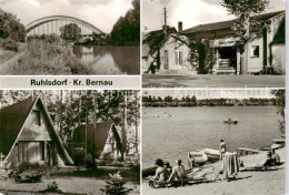 73867809 Ruhlsdorf Bernau Kanal Mit Eisenbahnbruecke Kaufhalle Bungalowsiedlung  - Andere & Zonder Classificatie