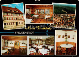73867758 Freudenstadt Hotel Dreikoenig Restaurant Stadtpanorama Luftaufnahme Fre - Freudenstadt