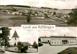 73867746 Rehlingen Langenaltheim Gesamtansicht Kirche Schule Rehlingen Langenalt - Autres & Non Classés