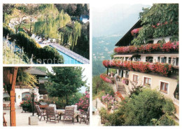 73760384 Schenna Meran Pension Innerleiter Hof Terrasse Pool Schenna Meran - Andere & Zonder Classificatie