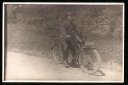 Fotografie Motorrad DKW-E206, Krad Mit Kennzeichen V-2087  - Auto's