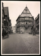 Fotografie Unbekannter Fotograf, Ansicht Miltenberg / Main, Strassenansicht In Der Altstadt Mit Fachwerkhäusern 1930  - Places