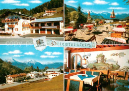 73760160 Oberau  Berchtesgaden Gasthof Pension Priesterstein Terrasse Panorama G - Berchtesgaden