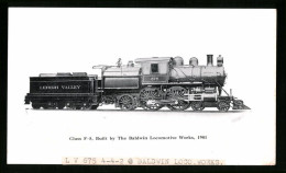 Fotografie Dampflok - Tenderlokomotive Nr. 675 Der Lehigh Valley, Lok Der Baldwin Locomotive Works, Eisenbahn USA  - Trains