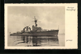 AK Kreuzer Königsberg Mit Matrosen An Deck  - Warships