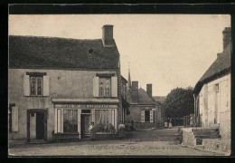 CPA Chauvigny, Cafe Du Bon Laboureur, Avenue De L`Eglise  - Autres & Non Classés