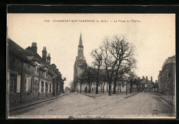 CPA Chaumont-sur-Tharonne, La Place Et L`Eglise  - Other & Unclassified