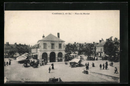 CPA Contres, Place De Marché  - Contres