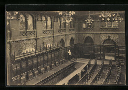 AK Lübeck, Rathaus, Bürgerschaftssitzungssaal, Innenansicht  - Lübeck