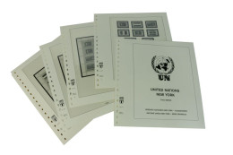 Lindner-T Uno New York Flaggenserie 1980-1989 Vordrucke 601 Neuware ( - Pre-printed Pages