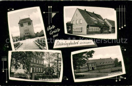 73708753 Schoeninghsdorf Kirche Gasthof-Gebken Schwestern-Haus Volksschule Schoe - Autres & Non Classés